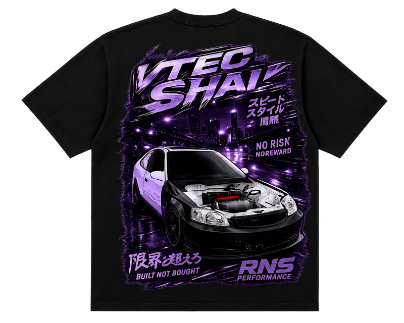 Midnight VTEC Tee V2 (Blk)